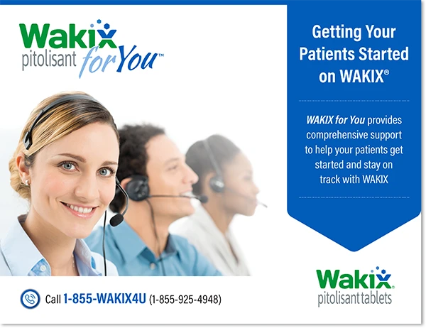 WAKIX for You program overview for healthcare professionals